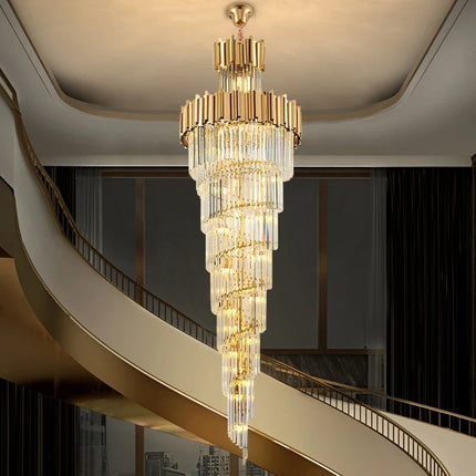 Lustre moderne en cristal pour décoration intérieure lumineuse — LZ4R7Q9