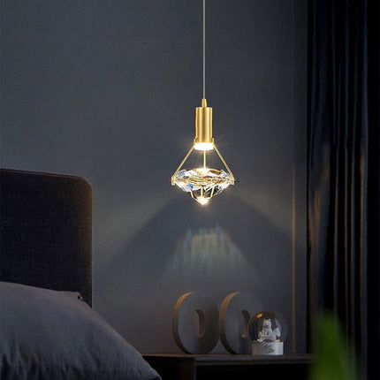 Suspension LED design luxe en forme de diamant Savia — LZ4X9Q