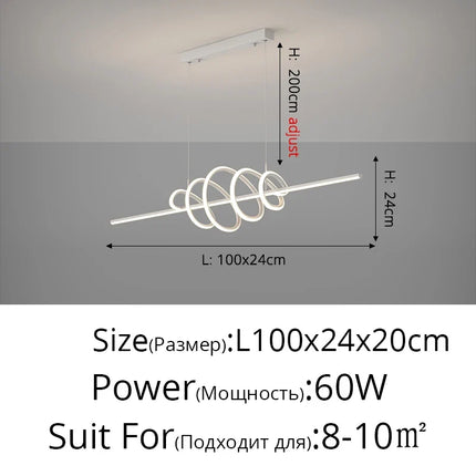 Lustre LED moderne pour éclairage intérieur élégant — LZ4X9P2