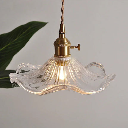 Lustre suspension nordique en laiton et verre pour restaurant — LZ4D9X