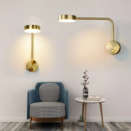 Applique murale LED moderne avec interrupteur rotatif pour décoration — LZ4X9P2