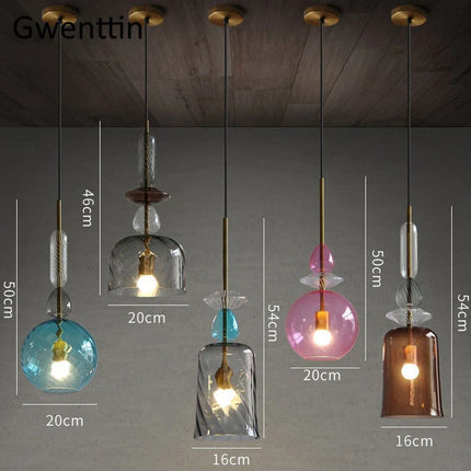 Suspension moderne en verre pour éclairage intérieur — LZ4X9P2