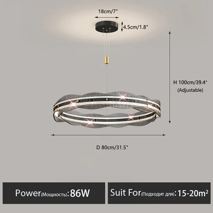 Suspension lustre moderne pour salon et restaurant — LZ4N7Q2