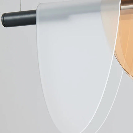 Lustre suspension LED demi-cercle au design minimaliste — LZ4X9P