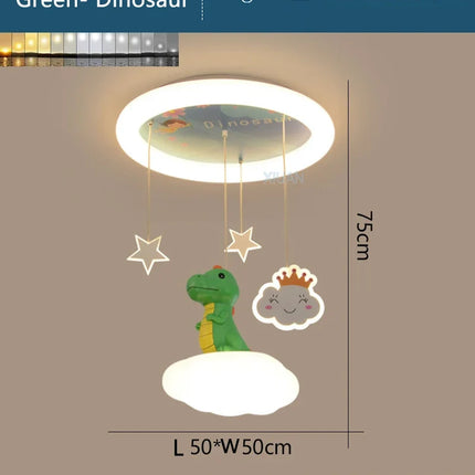 lustre créatif dinosaure led pour enfants soin des yeux