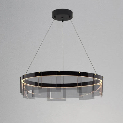 Suspension LED nordique en verre fumé moderne — LZ4X9T1