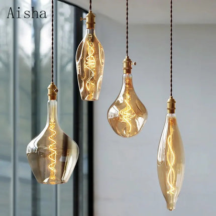 Suspension en verre au design rétro et minimaliste moderne — LZ4X9J