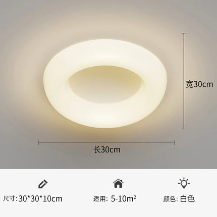 applique murale led moderne en forme de lune décorative et créative