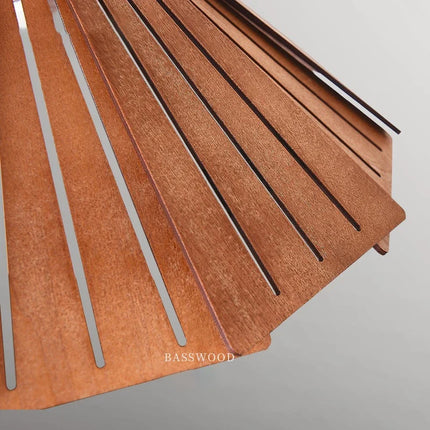 Suspension en bois style rétro japonais pour décoration intérieure — LZ4M7Q2