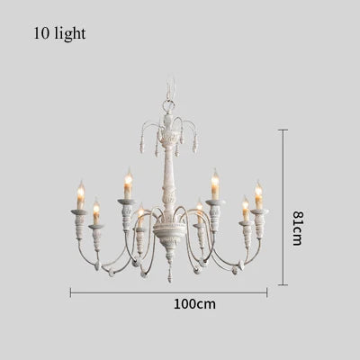 Lustre en bois massif pour éclairage et décoration intérieure — LZ4X9J