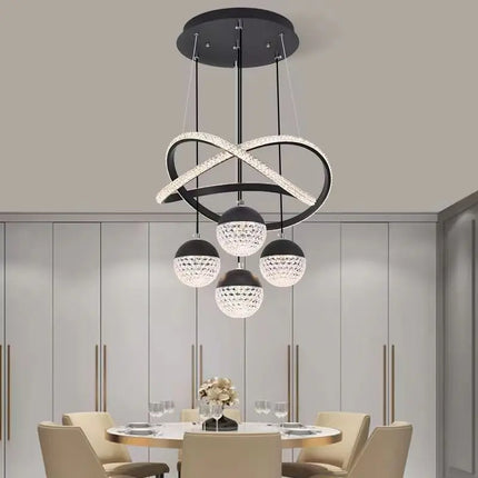 Lustre LED moderne pour décoration intérieure élégante et luxueuse — LZ4T9QW