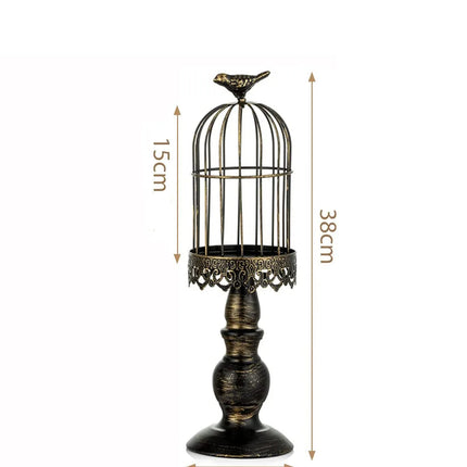 Lustre cage à oiseaux rétro pour mariage et dîner romantique — LZ4N7Q