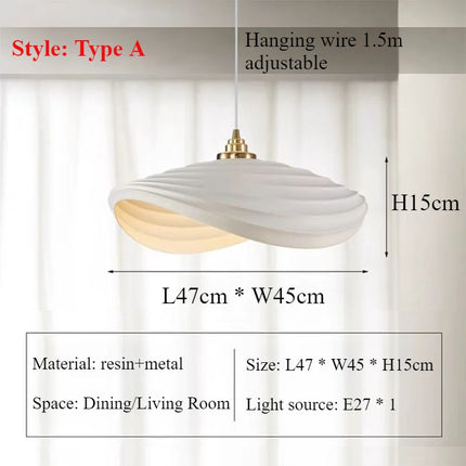 Lustre suspension nordique en résine pour intérieur — LZ4Q9XJ2