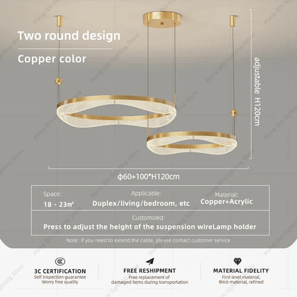 Lustre LED moderne pour décoration intérieure élégante — LZ4X9P2