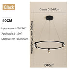 D40cm Noir / Lumière chaude