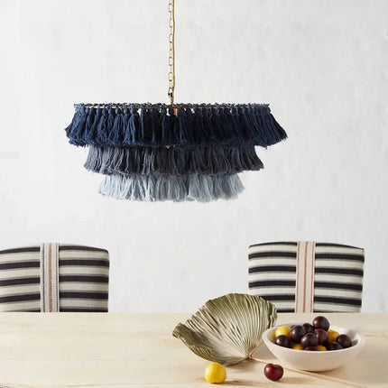 Lustre bohème vintage tissé pour intérieur élégant — LZ4P9XQ