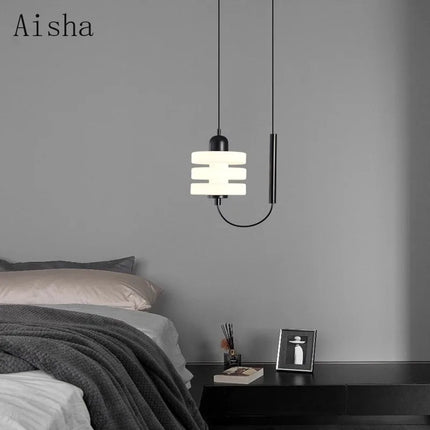 Lustre suspension en verre au design nordique élégant — LZ4X9P