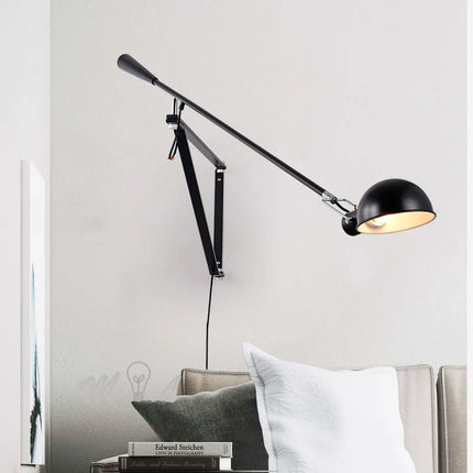 Applique murale nordique rotative avec LED design élégant en fer — LZ4X9Q2