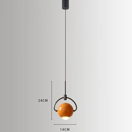 Suspension design boule accrochée LED