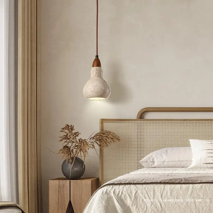 Lustre suspension nordique en marbre naturel à fil réglable — LZ4X9P