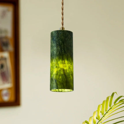 Lustre en jade naturel au style médiéval rétro pour intérieur — LZ4X9P2Q