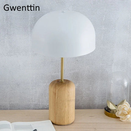 Lampe à poser nordique en bois pour bureau et lecture décorative — LZ4X9P2