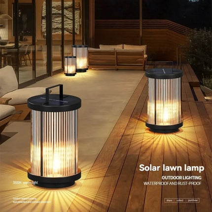Lampadaire solaire extérieur étanche en verre pour jardin — LZ4X9P2Q