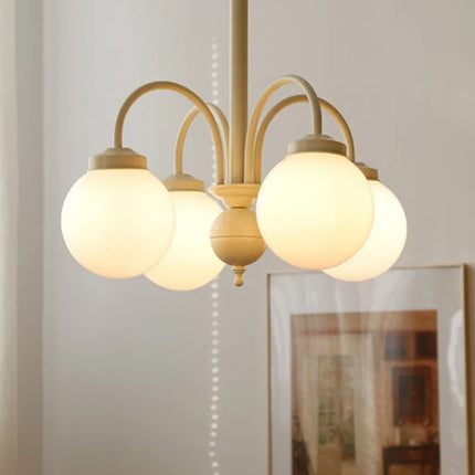 Lustre en verre au style rétro nordique pour décoration intérieure — LZ4X9P