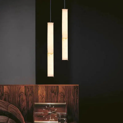 Lustre intérieur en marbre et laiton avec cordon réglable 3000K — LZ4X9P2