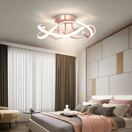 Plafonnier LED moderne en forme de cage à oiseaux pour intérieur — LZ4XJ9