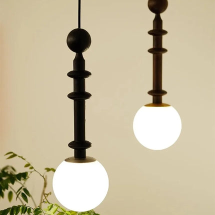 suspension à led vintage médiéval design rétro unique
