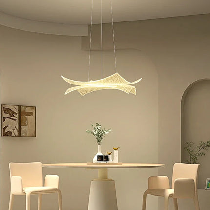 lustre en acrylique luxe créatif avec éclairage led décoratif