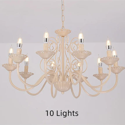 Lustre rétro en fer forgé style campagnard américain pour intérieur — LZ4X9P