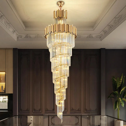 Lustre moderne en cristal pour décoration intérieure lumineuse — LZ4R7Q9