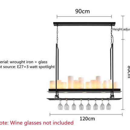 Lustre LED nordique en verre pour salle à manger et cuisine — LZ4X9Q2