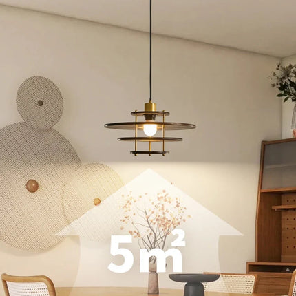 Lustre en bois massif style médiéval pour restaurant rétro — LZ4X9T2