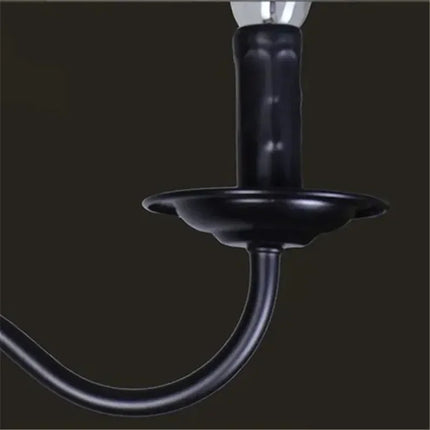 Lustre suspension industriel en fer effet bougie pour intérieur — LZ4X9T2