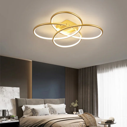 Plafonnier LED intelligent à design floral moderne — LZ4X9T2