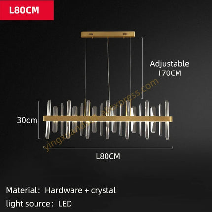 Lustre LED en cristal au design moderne pour intérieur — LZ4P9XQ