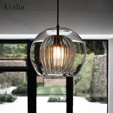 Suspension en verre au design moderne pour intérieur nordique — LZ4T9XJ