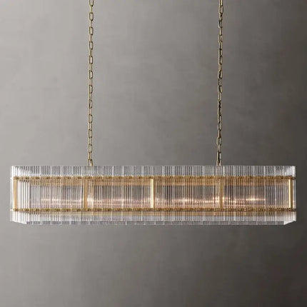 Lustre rectangulaire en cristal pour suspension de luxe — LZ4X9Q2