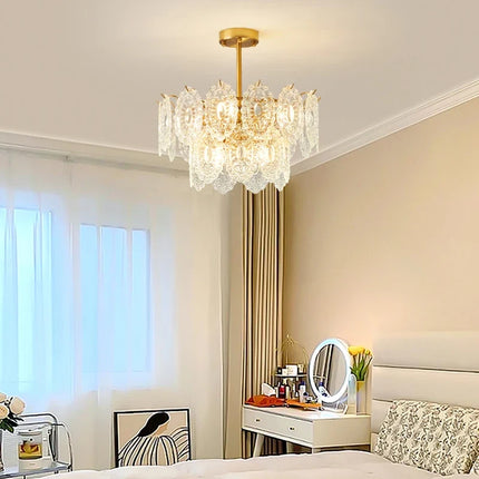 Lustre en verre luxueux pour intérieur élégant — LZ4P9XQ