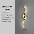 Noir-Or-100CM / Lumière tricolore