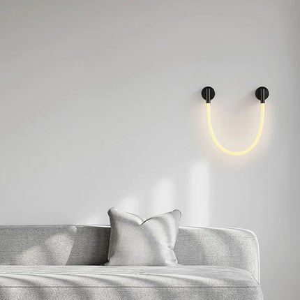 Applique murale LED en silicone et acier inoxydable 3000K — LZ4X9Q2