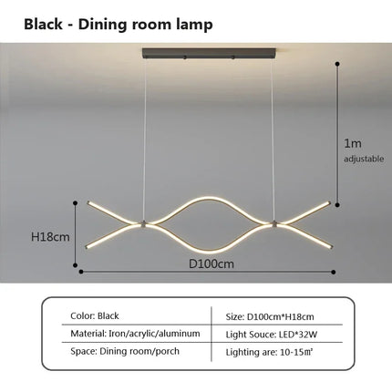 Suspension LED moderne pour éclairage intérieur élégant — LZ4X9P