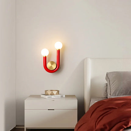 Applique murale en métal forme U pour décoration nordique artistique — LZ4X9P2