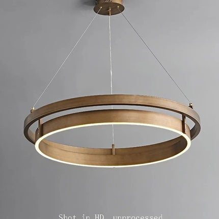 lustre créatif 	 en bronze avec suspension led