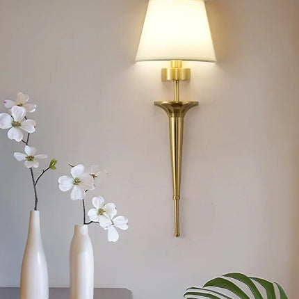 Applique murale classique en cuivre avec éclairage LED pour décoration — LZ4X9P2