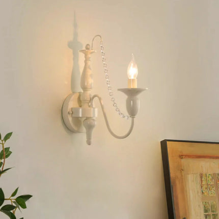 Applique murale rétro française en cristal style rustique — LZ4X9T1