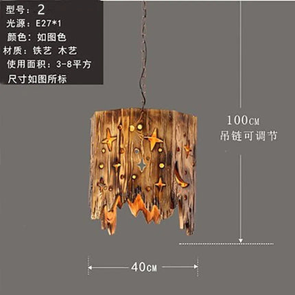 Suspension en bois style nordique pour cafés, bars et restaurants — LZ4X9T2